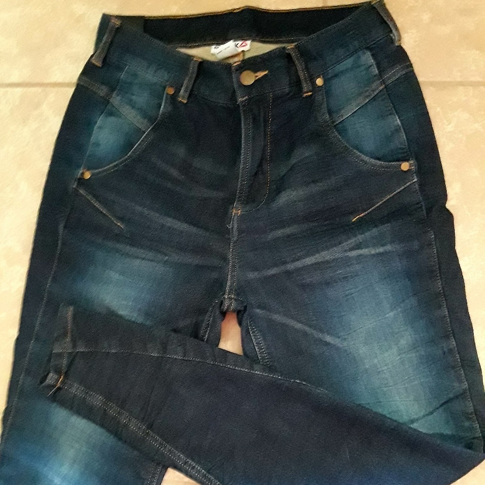 Reebok Blue Dance Studio Yoga Denim Jeans